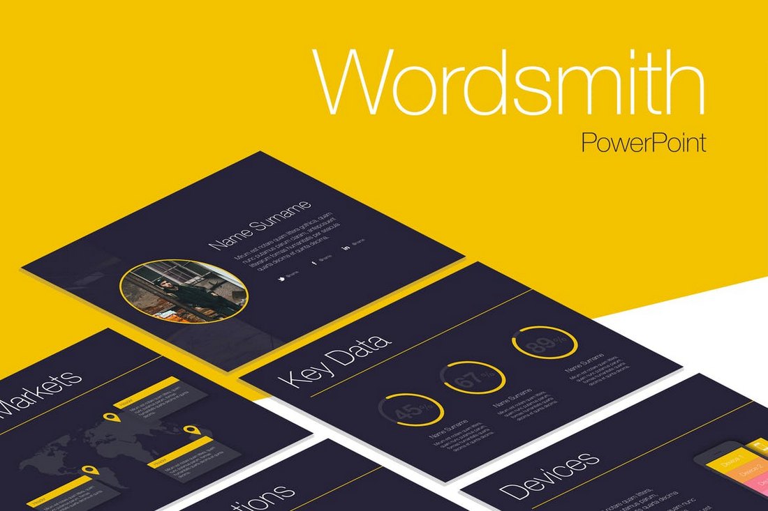 Wordsmith-Cool-Creative-PowerPoint-Template 20+ Best Cool PowerPoint Templates design tips 