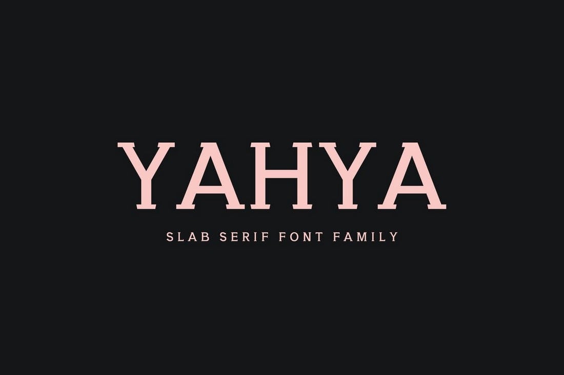 Yahya - Slab Serif Font Family