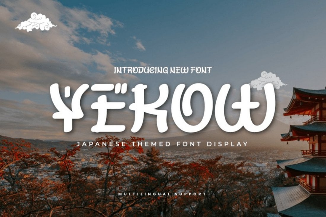 Yekow - Free Japanese Themed Asian Font