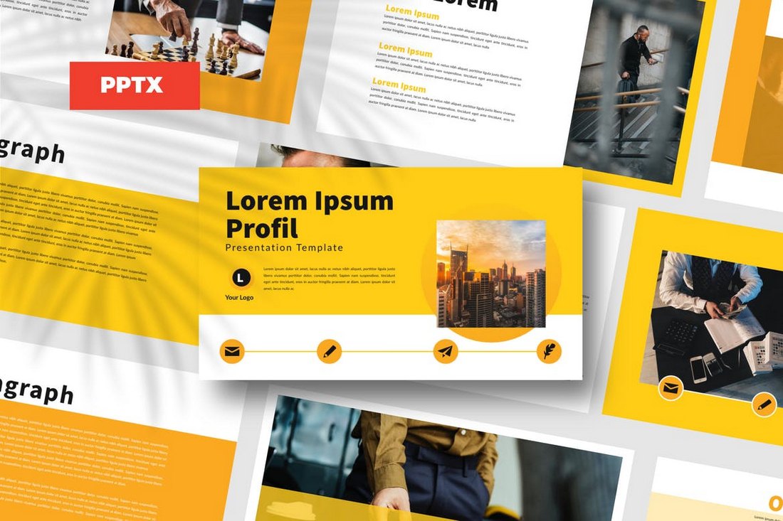 Yellow-Bussiness-Powerpoint-Template 20+ Modern Professional PowerPoint Templates design tips 