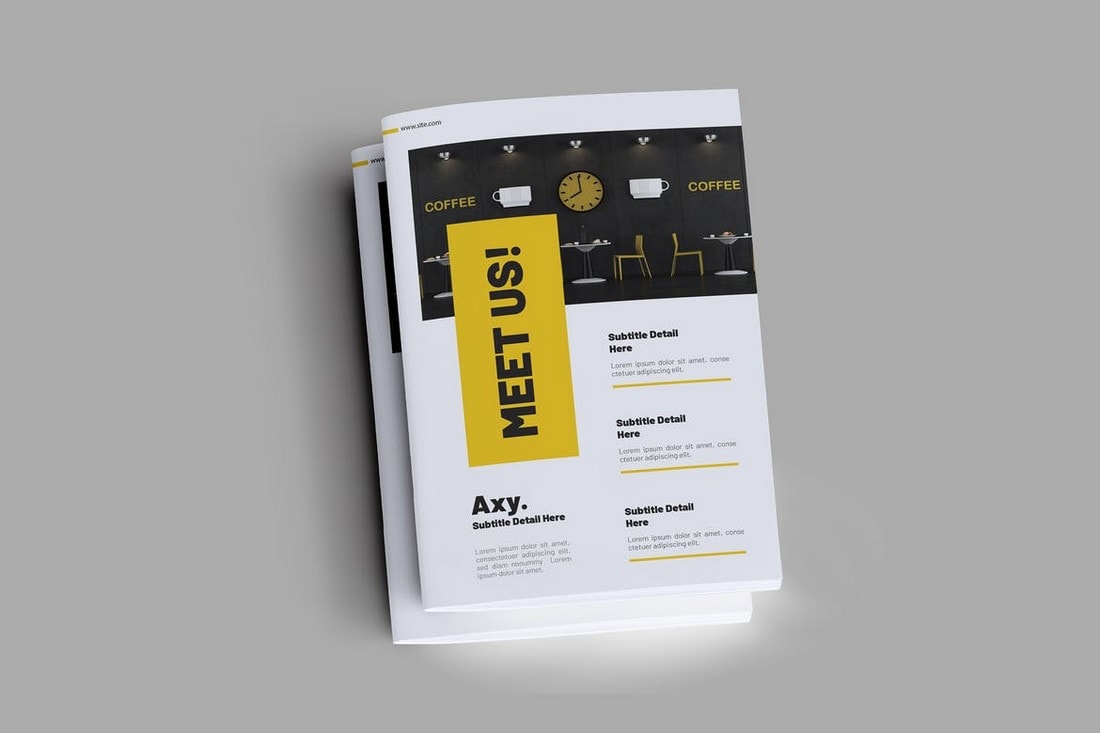 Yellow Trendy Brochure Template