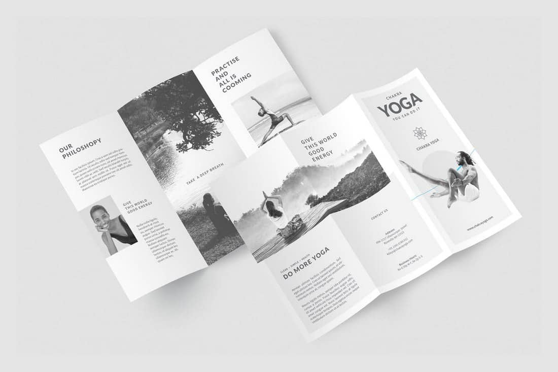 Yoga-Minimalist-InDesign-Trifold-Template 20+ Best InDesign TriFold Templates 2021 design tips 