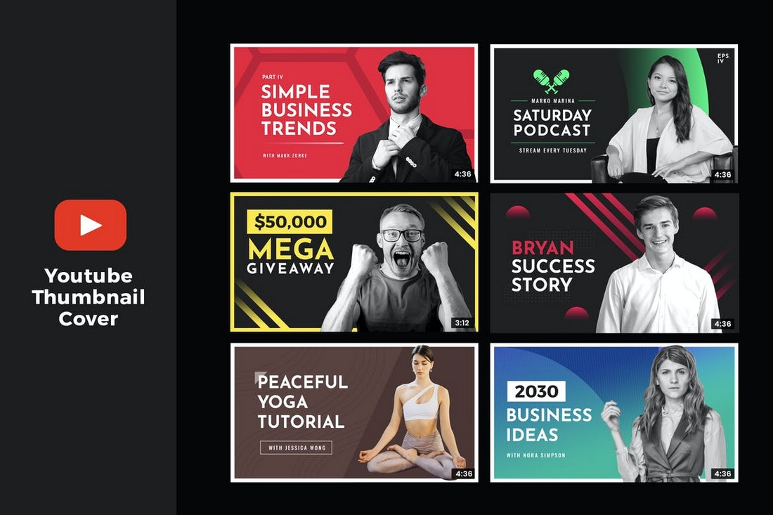 YouTube-Thumbnail-Templates-for-Business-Videos 20+ Best YouTube Thumbnail Templates in 2021 design tips 