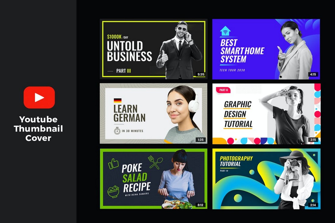 20 Best YouTube Thumbnail Templates In 2021