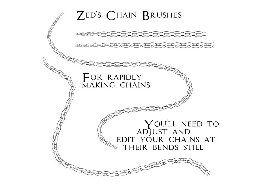 Zed's Free Chain Brushes for Photoshop