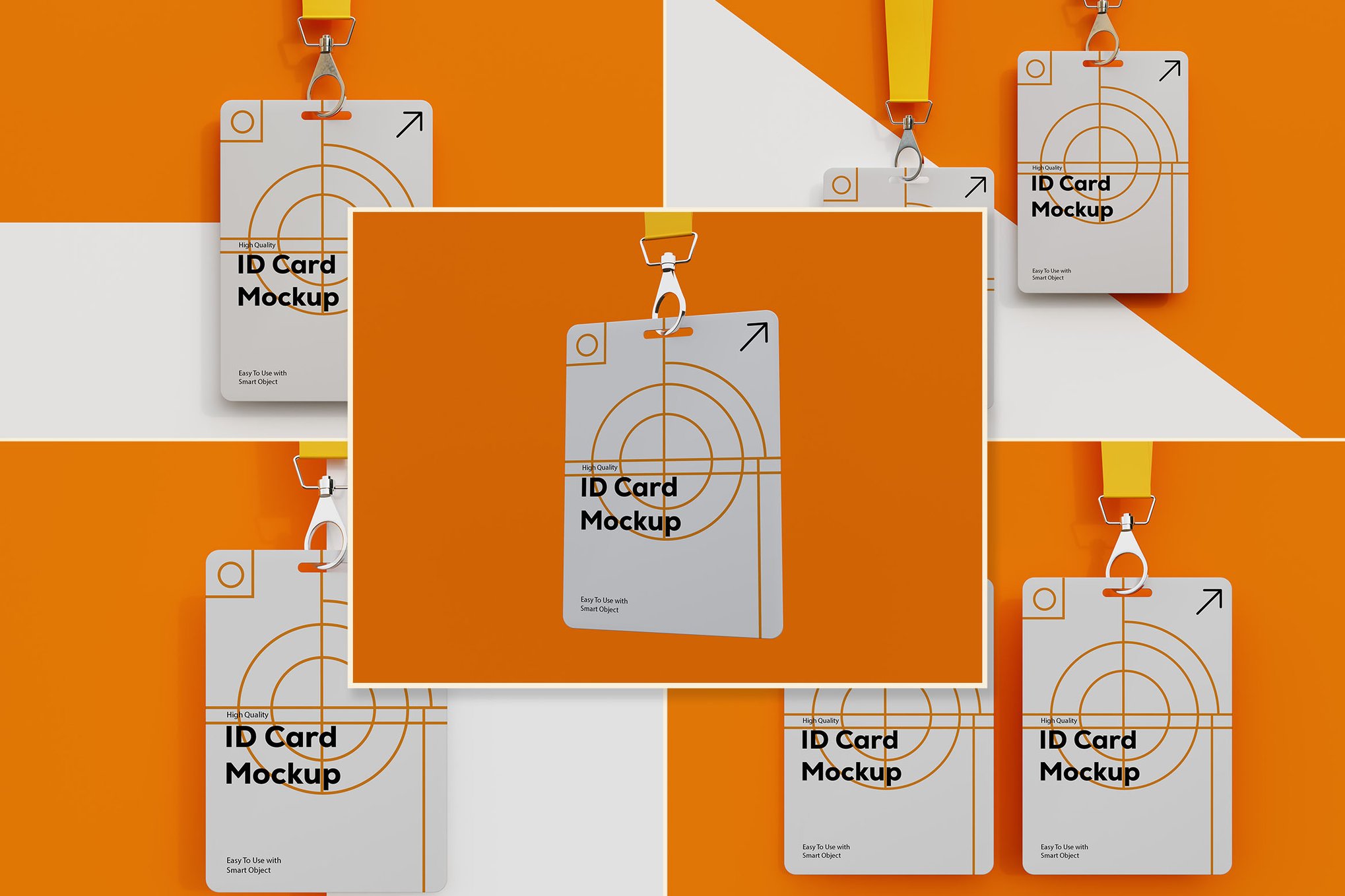 A5 ID Card Mockup