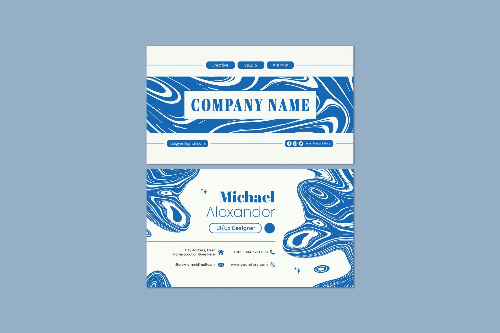 Abstract Business Card Template