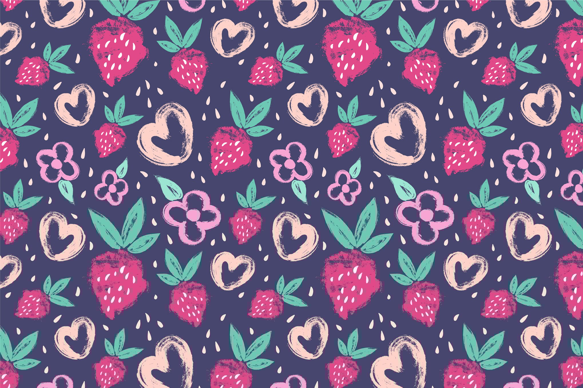 Abstract Doodle Floral Backgrounds