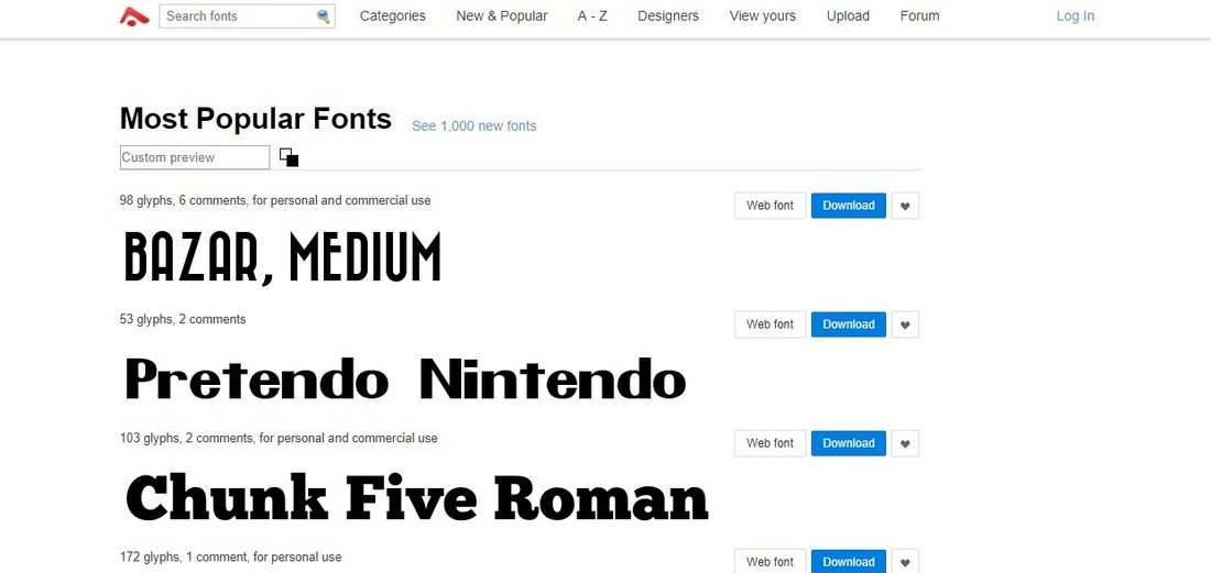 good websites for fonts