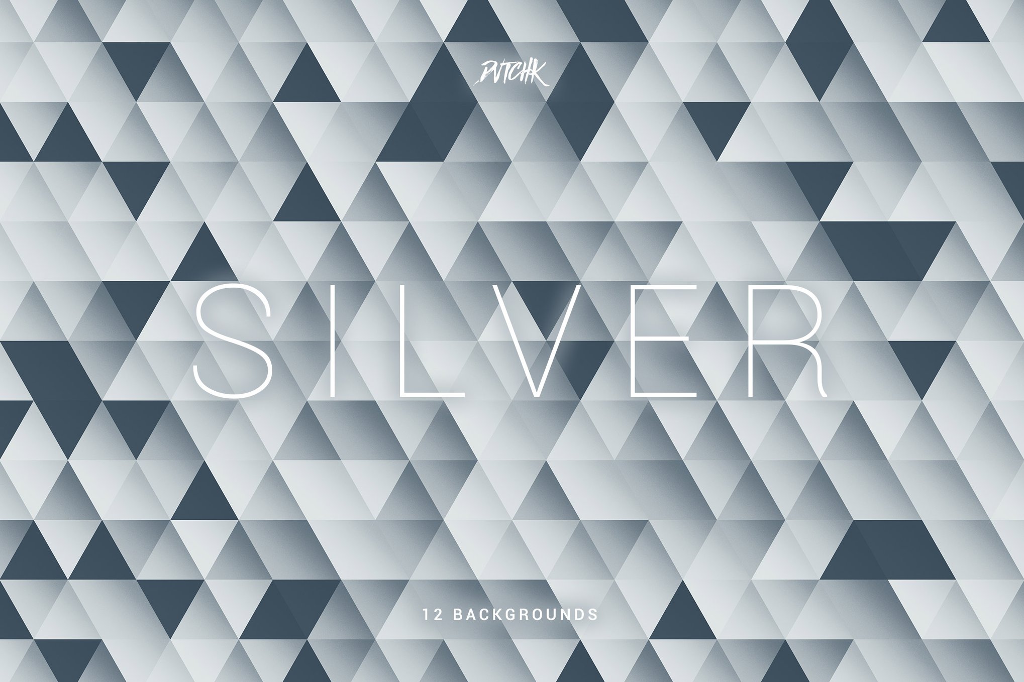 Abstract Triangles Mosaic Backgrounds