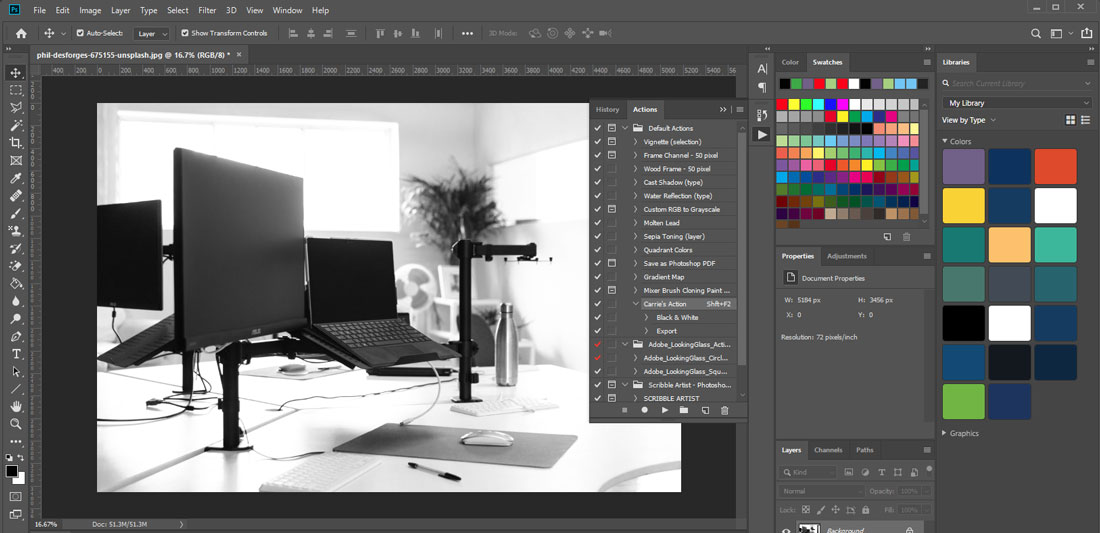 how to create actions in photoshop