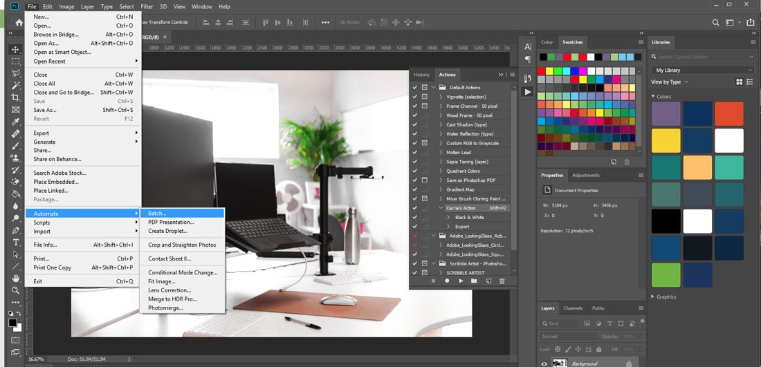how to create actions in photoshop