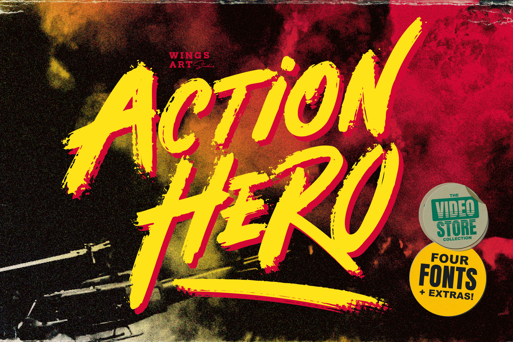 Action Hero - 80s Movie Title Font