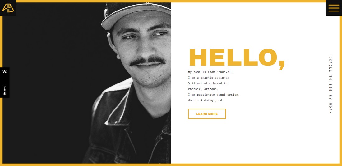 adamsandoval 10 Best Graphic Design Portfolio Examples + Templates design tips 