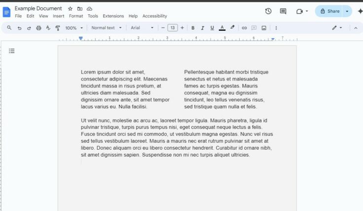 How to Make Columns in Google Docs | Design Shack