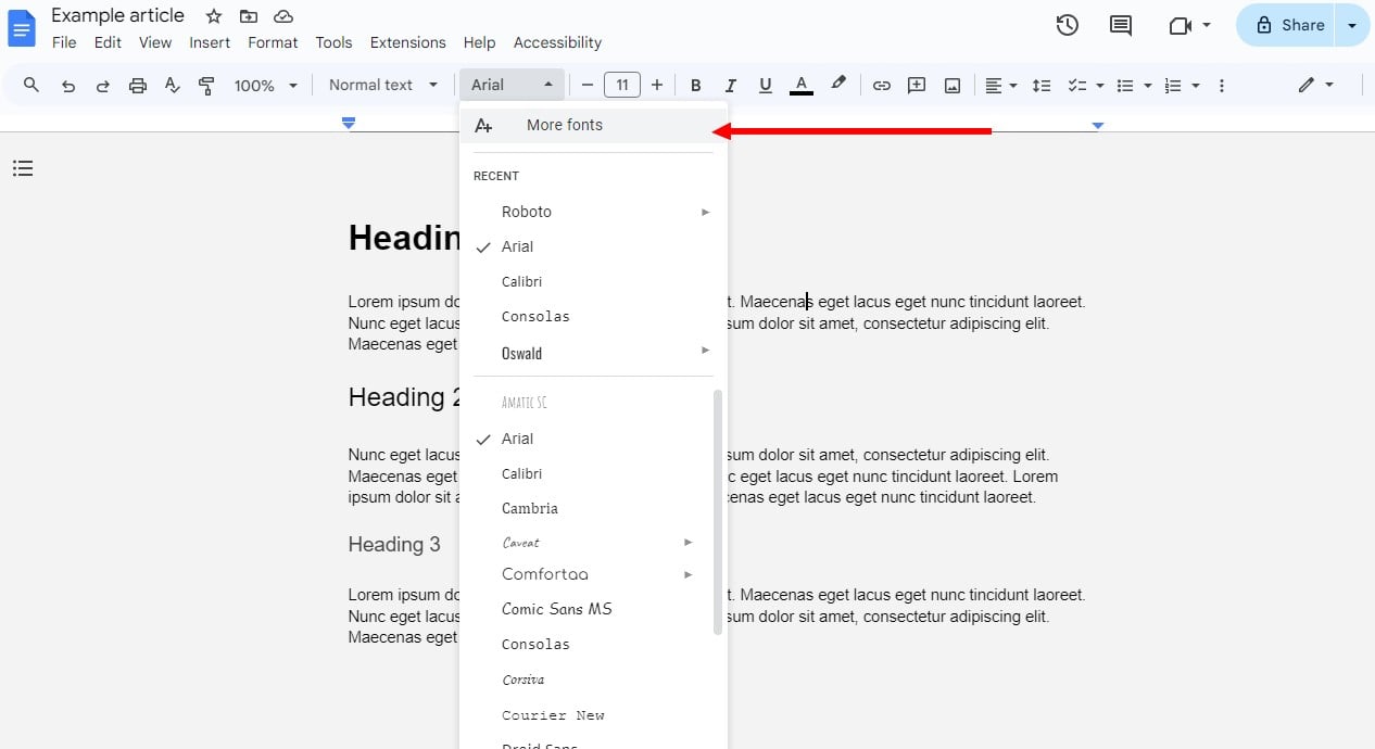 add custom fonts to Google Docs 1