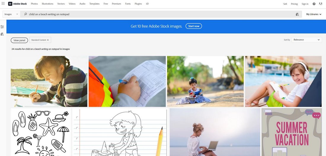 adobe stock search