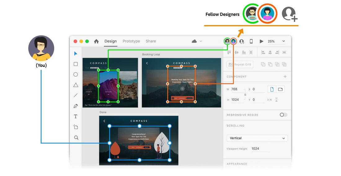 adobe-xd-coediting Sketch vs. Figma vs. Adobe XD: Which Design Tool Is Best for Beginners? design tips Software 