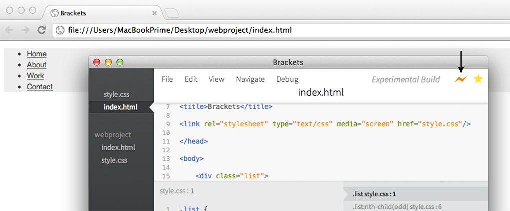 download brackets html editor