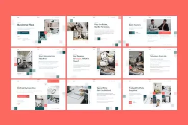 First alternate image for Advise Minimal Business Plan Keynote Template