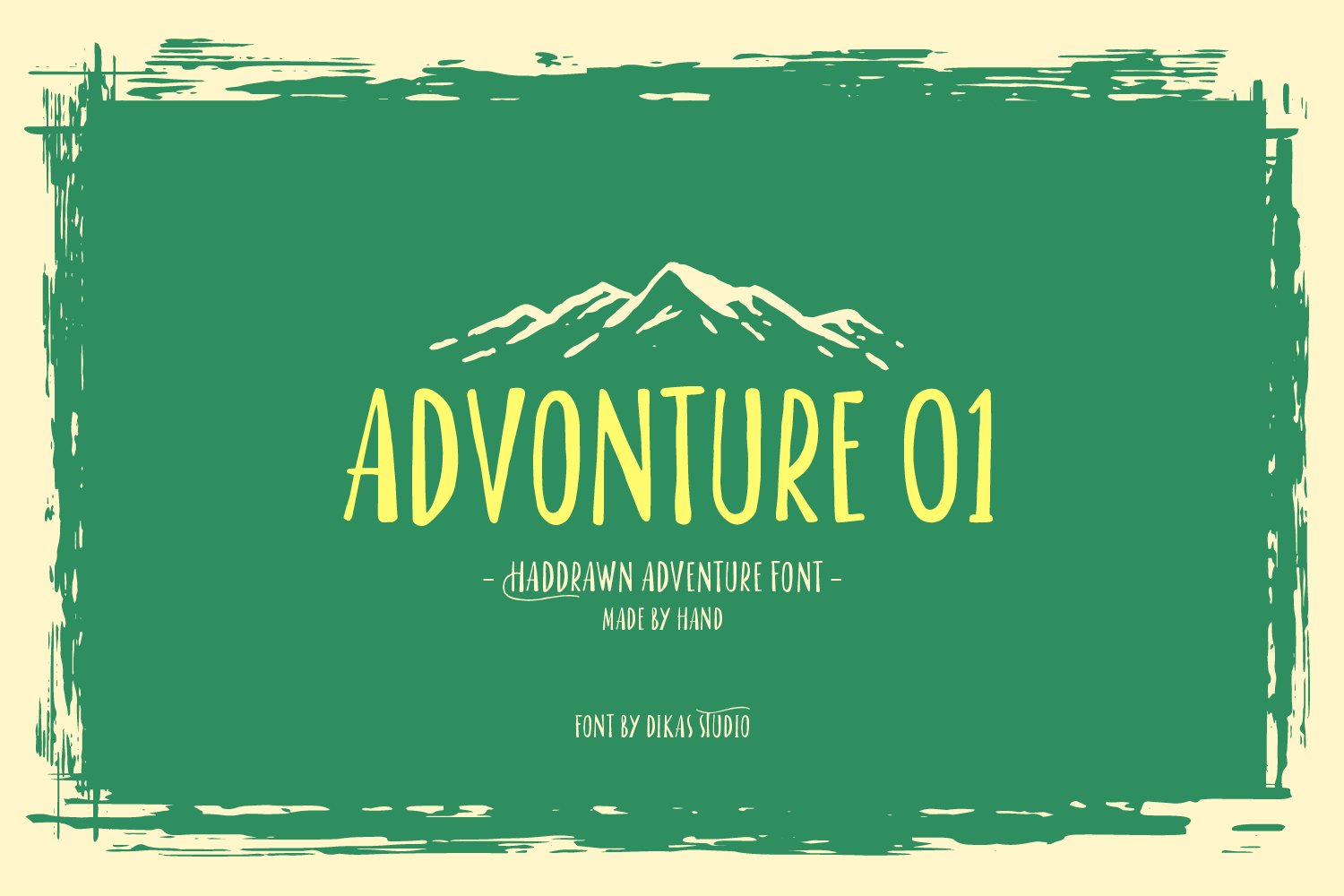 Advonture 01 - Creative Mountain Font