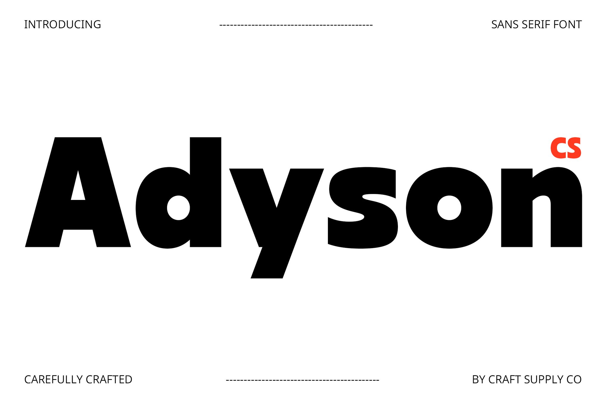 Adyson - Bold Marketing Font