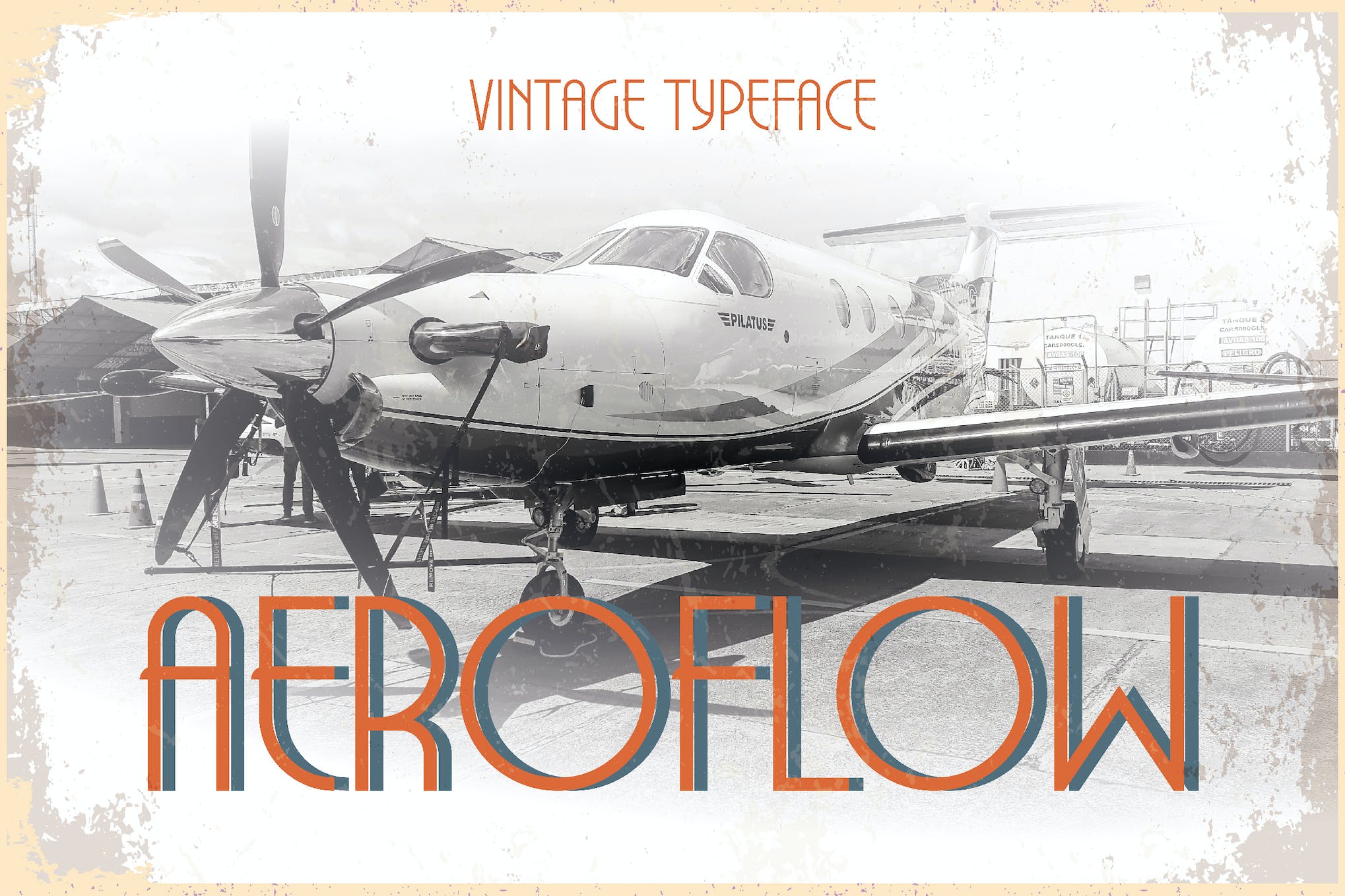 Aeroflow - Vintage Aviation 1950s Font