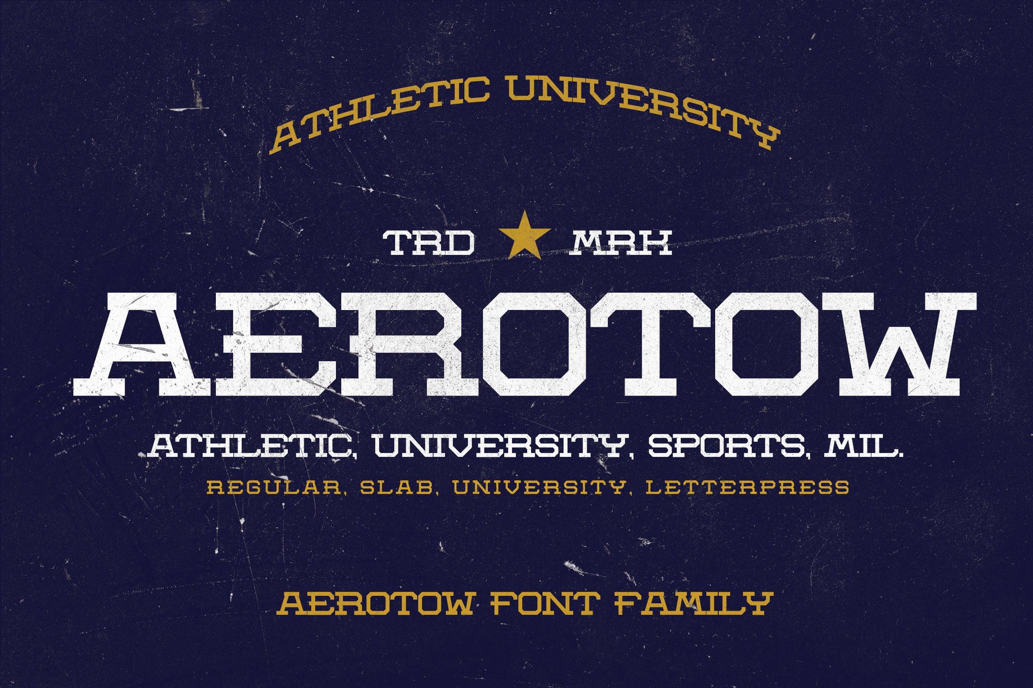Aerotow - Athletic University Font