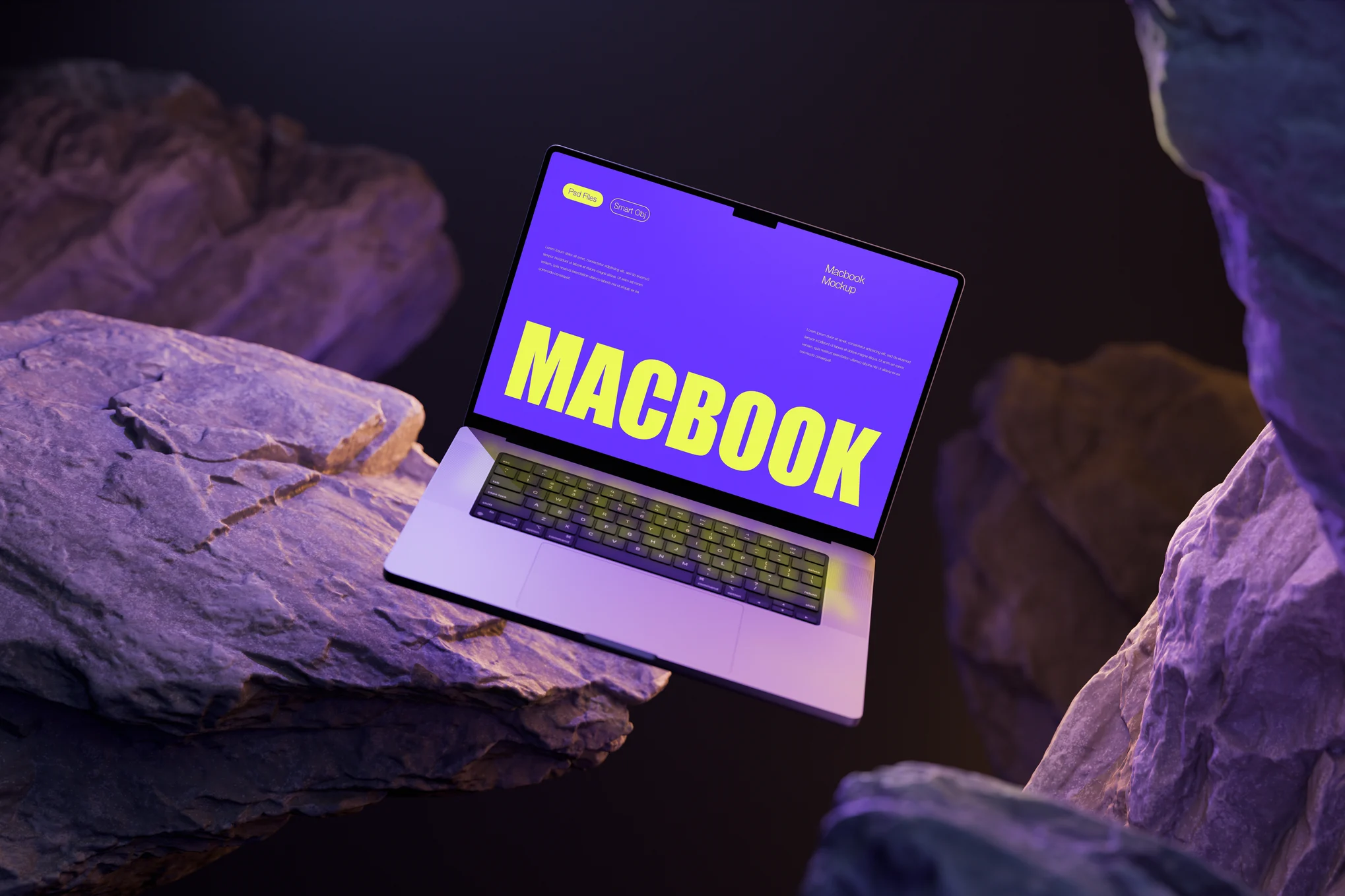 Aesthetic MacBook Mockup