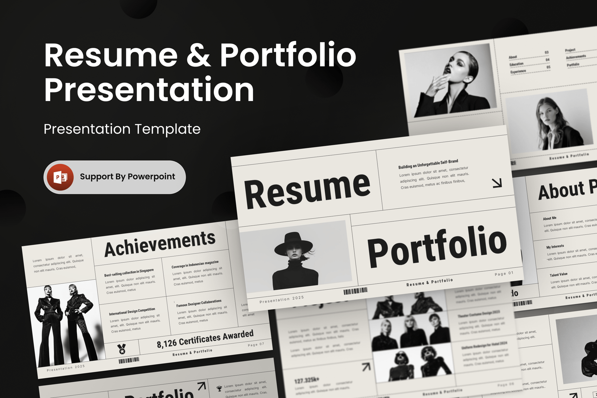 Aesthetic PowerPoint Portfolio Template