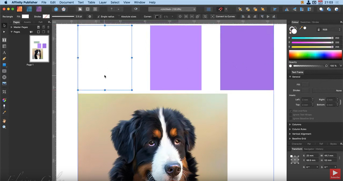 affinity publisher tutorials