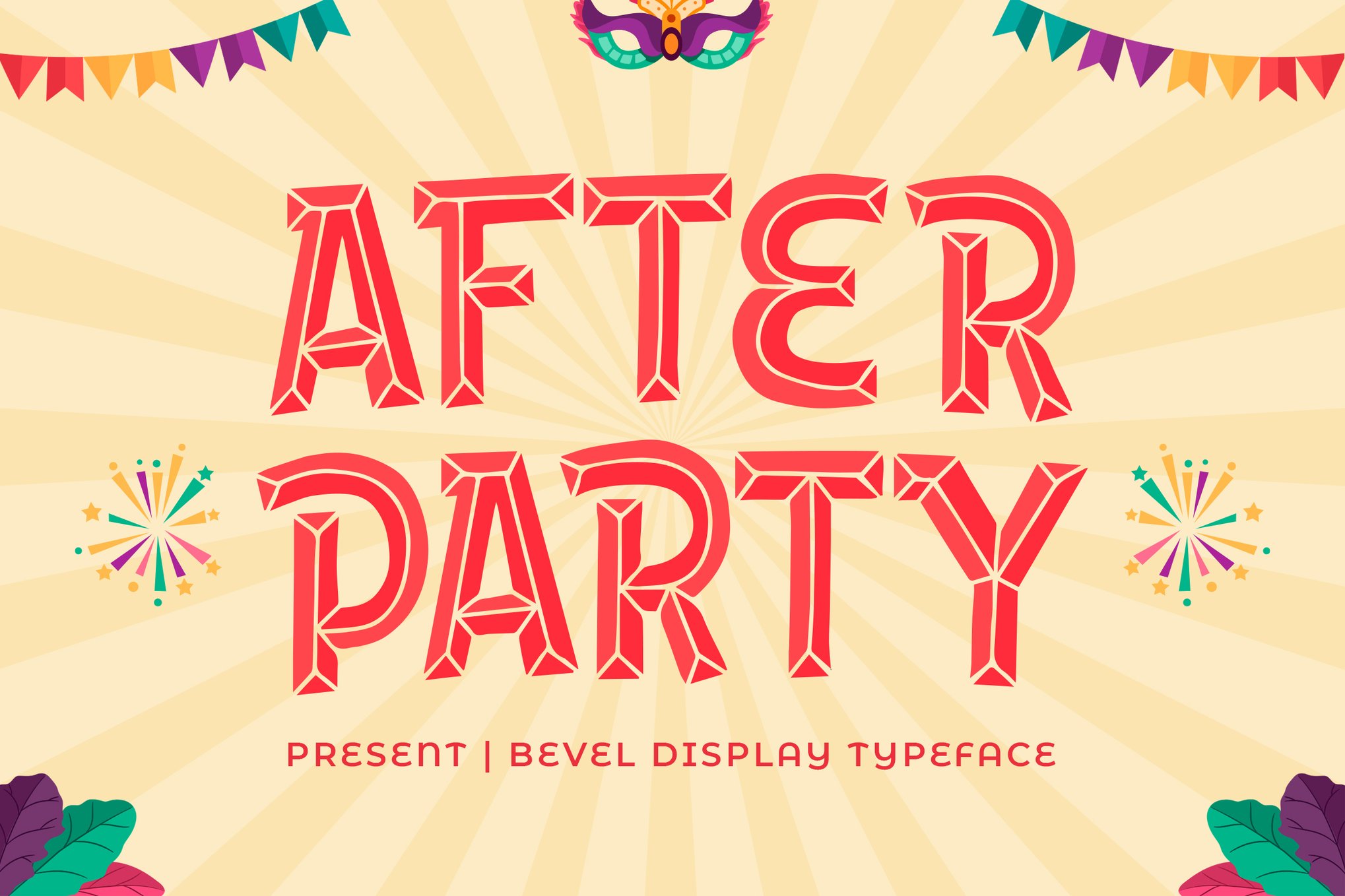 After Party - Bevel Display Carnival Font