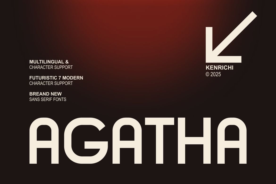 Agatha - Bold Font for Captions