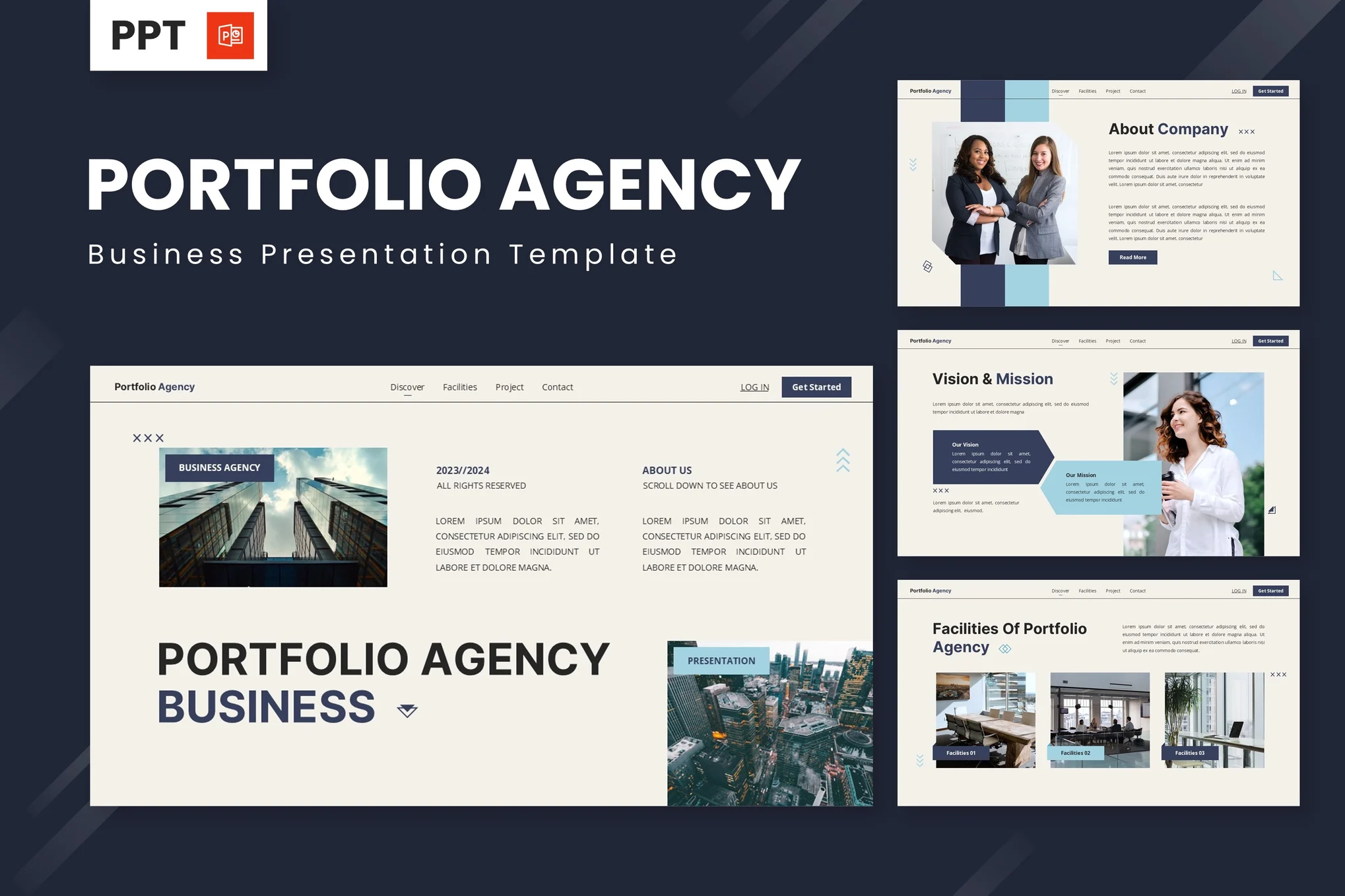 Agency Portfolio PowerPoint Template