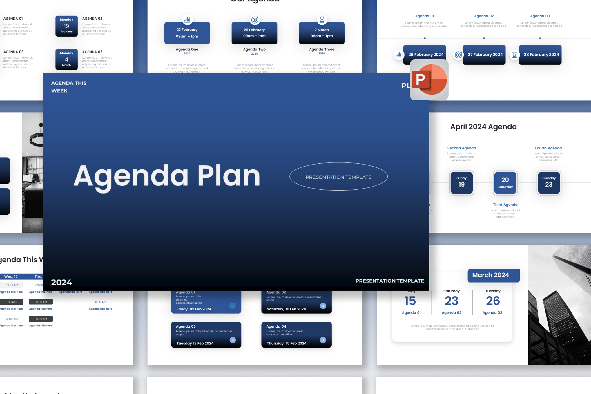 Agenda Plan Presentation PowerPoint Template