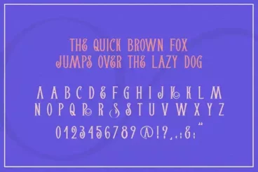 First alternate image for Agendra- Swirly Serif Font