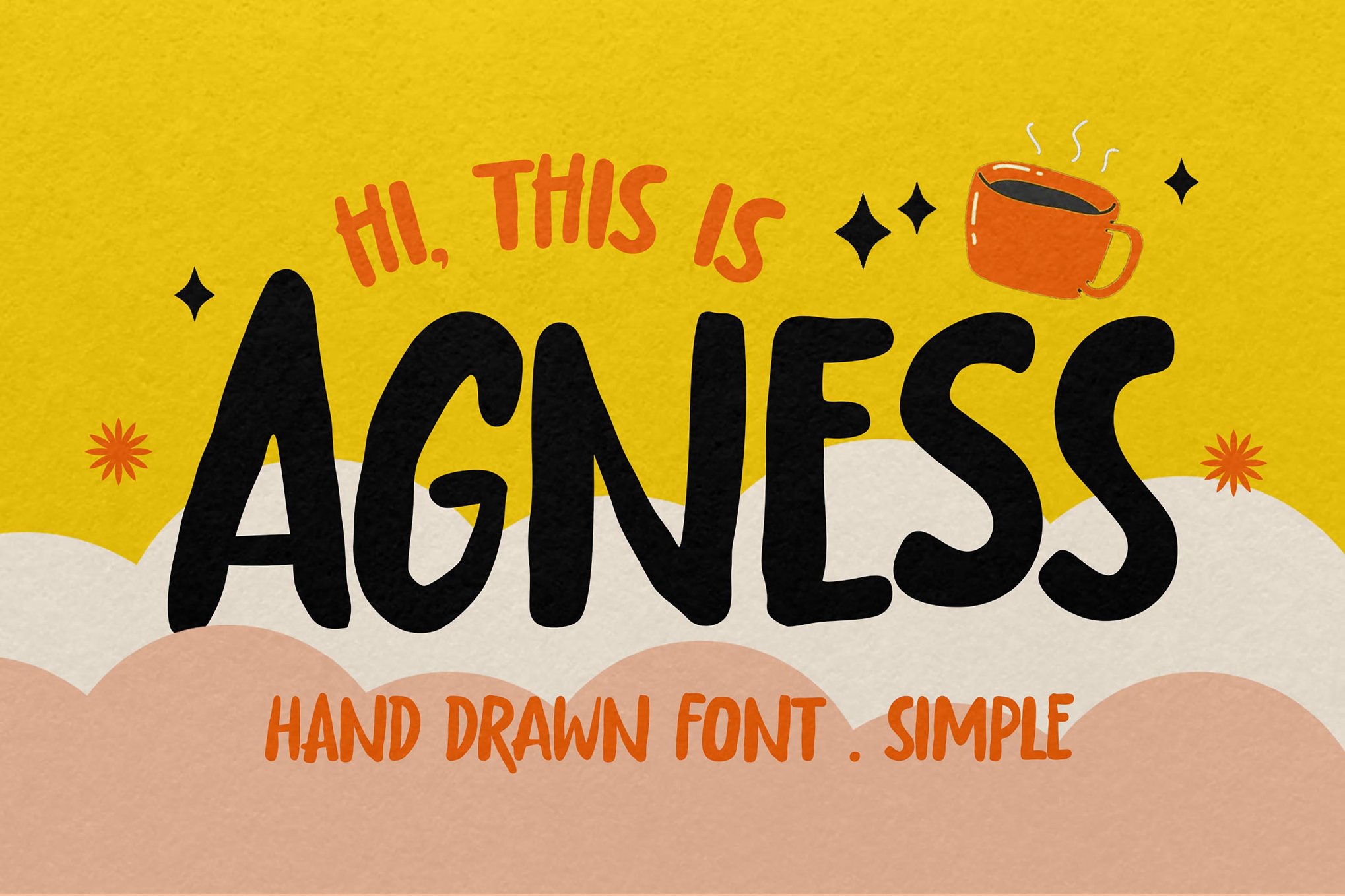 AGNESS - Hand Drawn Small Caps Font