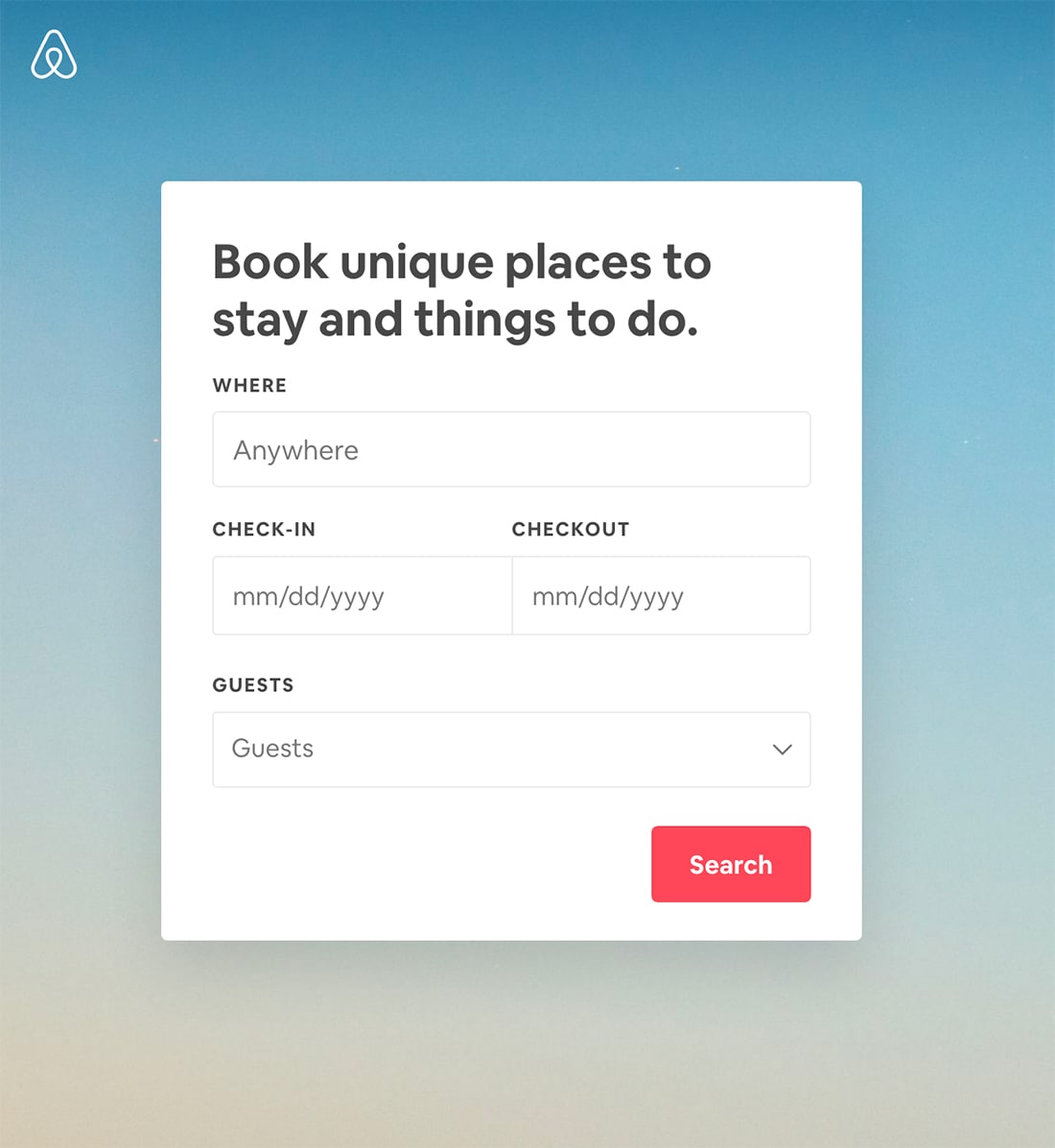 airbnb-form 5 Tips for Creating a Web Form That Converts design tips Layouts|form|web design 