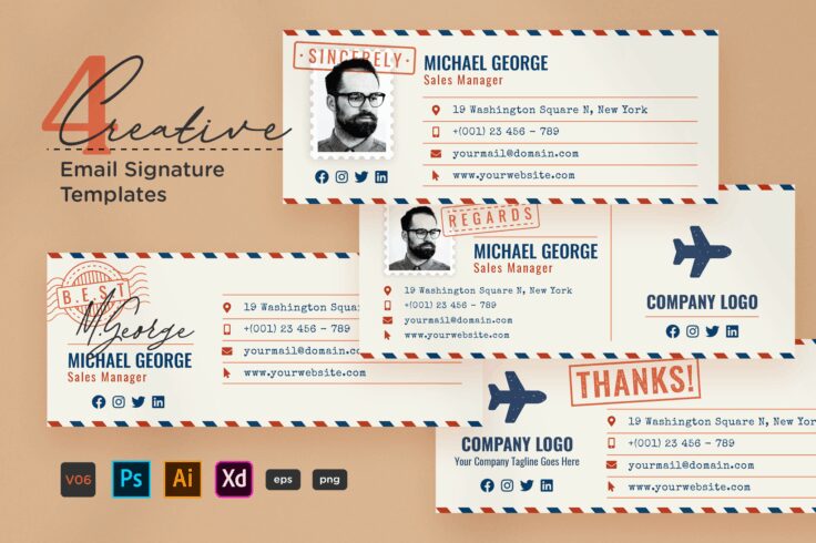 35+ Best Professional Email Footer Signature Templates (+ Free Tips) 2025