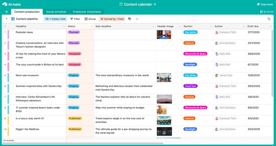 Airtable project management pathhac