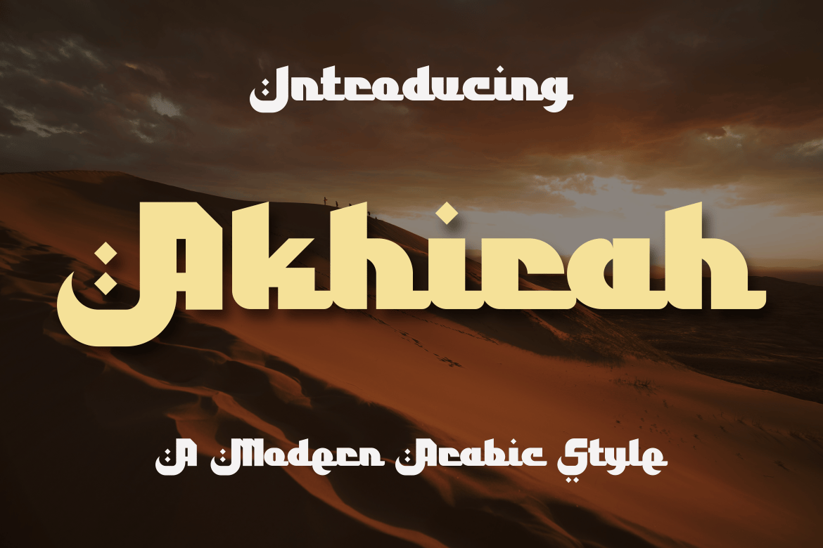 Akhirah - Modern Arabic Font