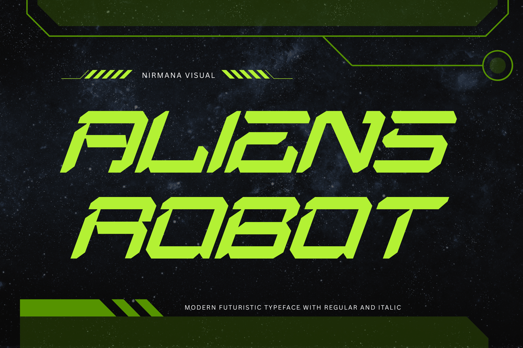 Aliens Robot - Modern Robotic Font