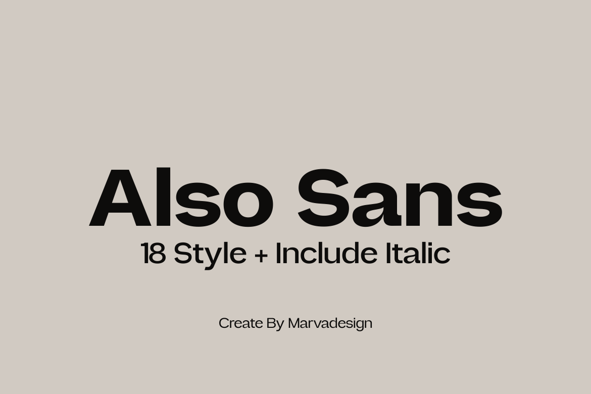 Also Sans - Simple Small Text Font