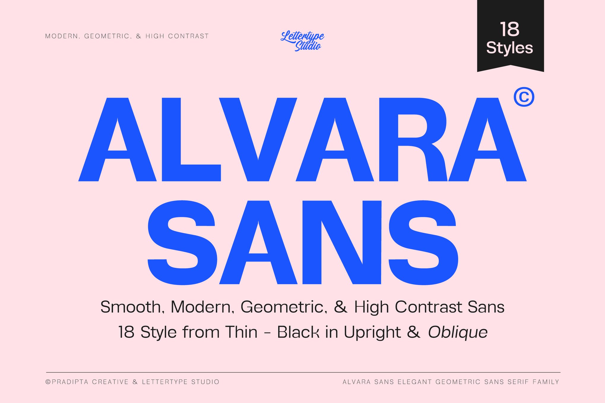 Alvara Sans - Smooth Book Title Font