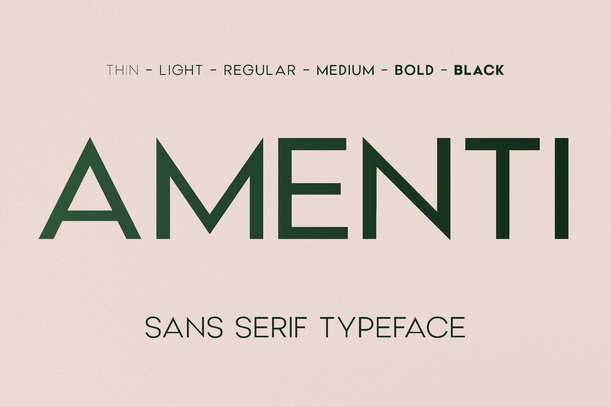Amenti - Modern Minimal Font
