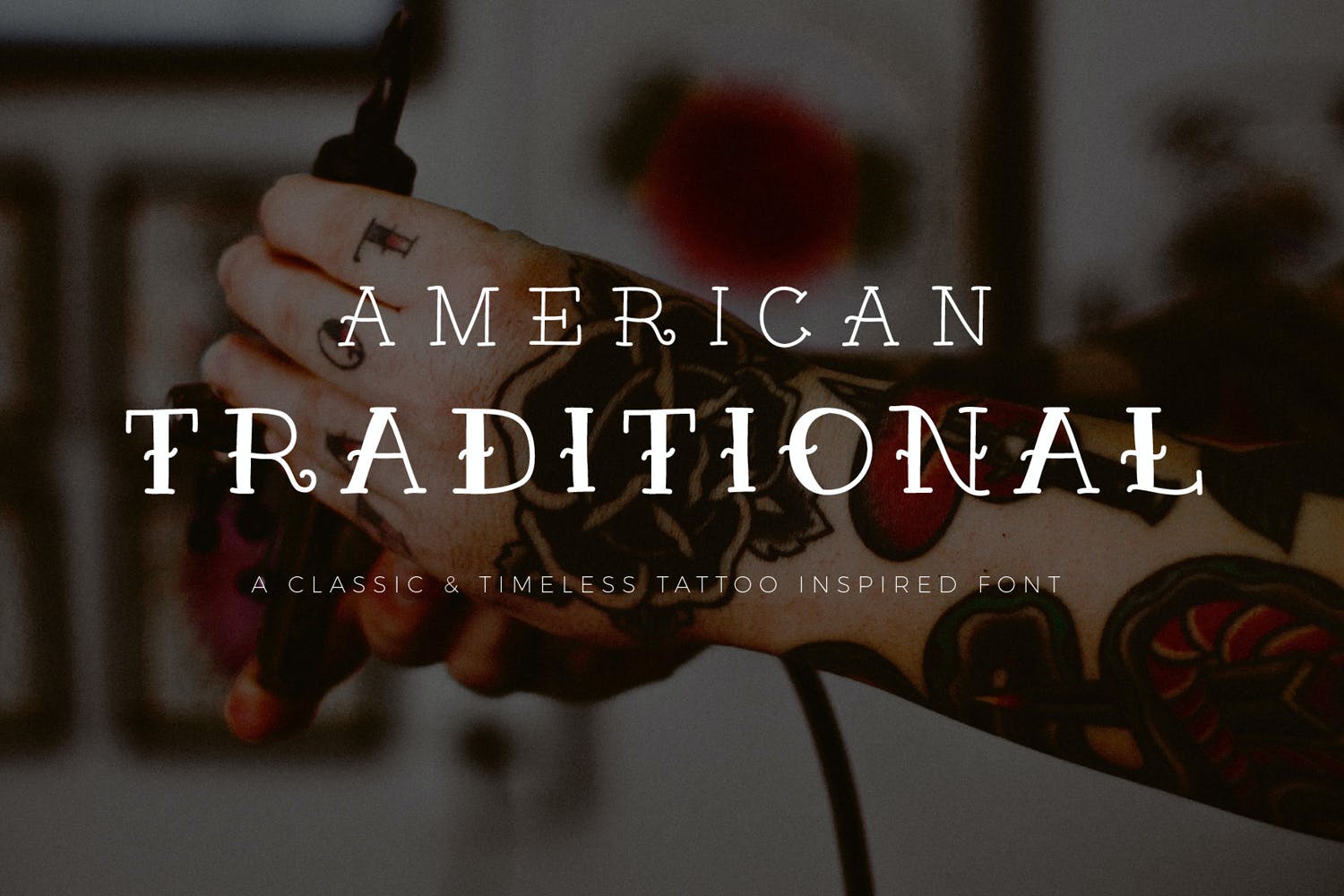 American Traditional - Tattoo Style Font