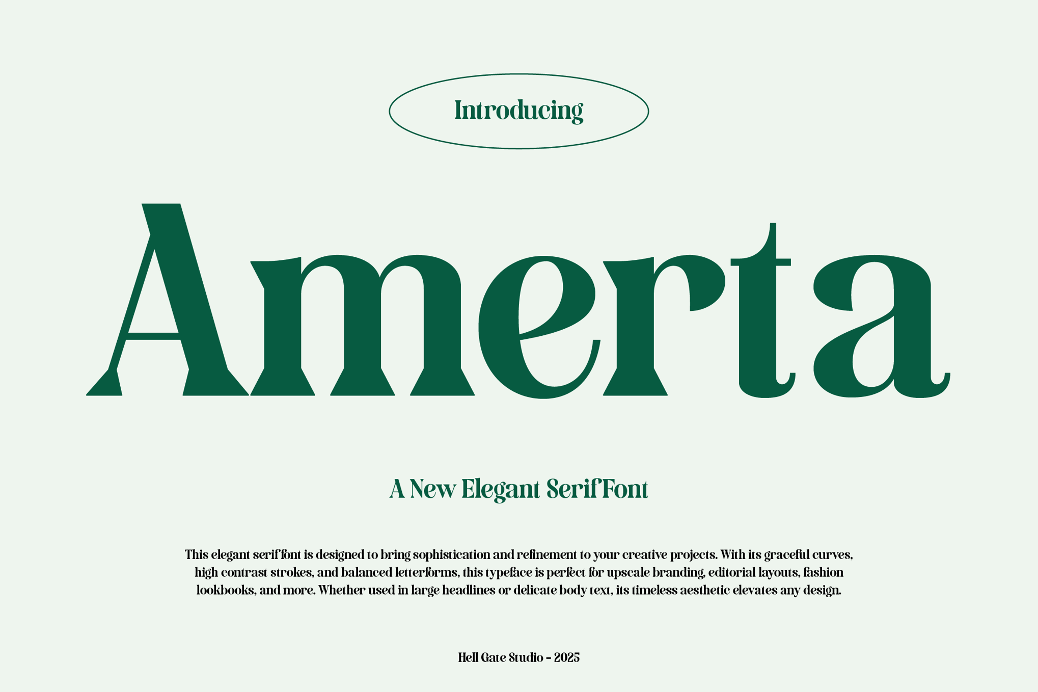 Amerta - Elegant Credible Font
