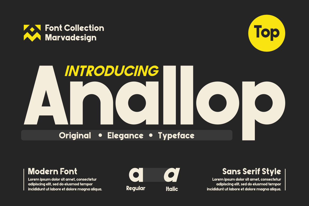 Anallop - Bold Credible Font