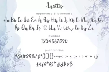 First alternate image for Anattis Cute Script Handwriting Font