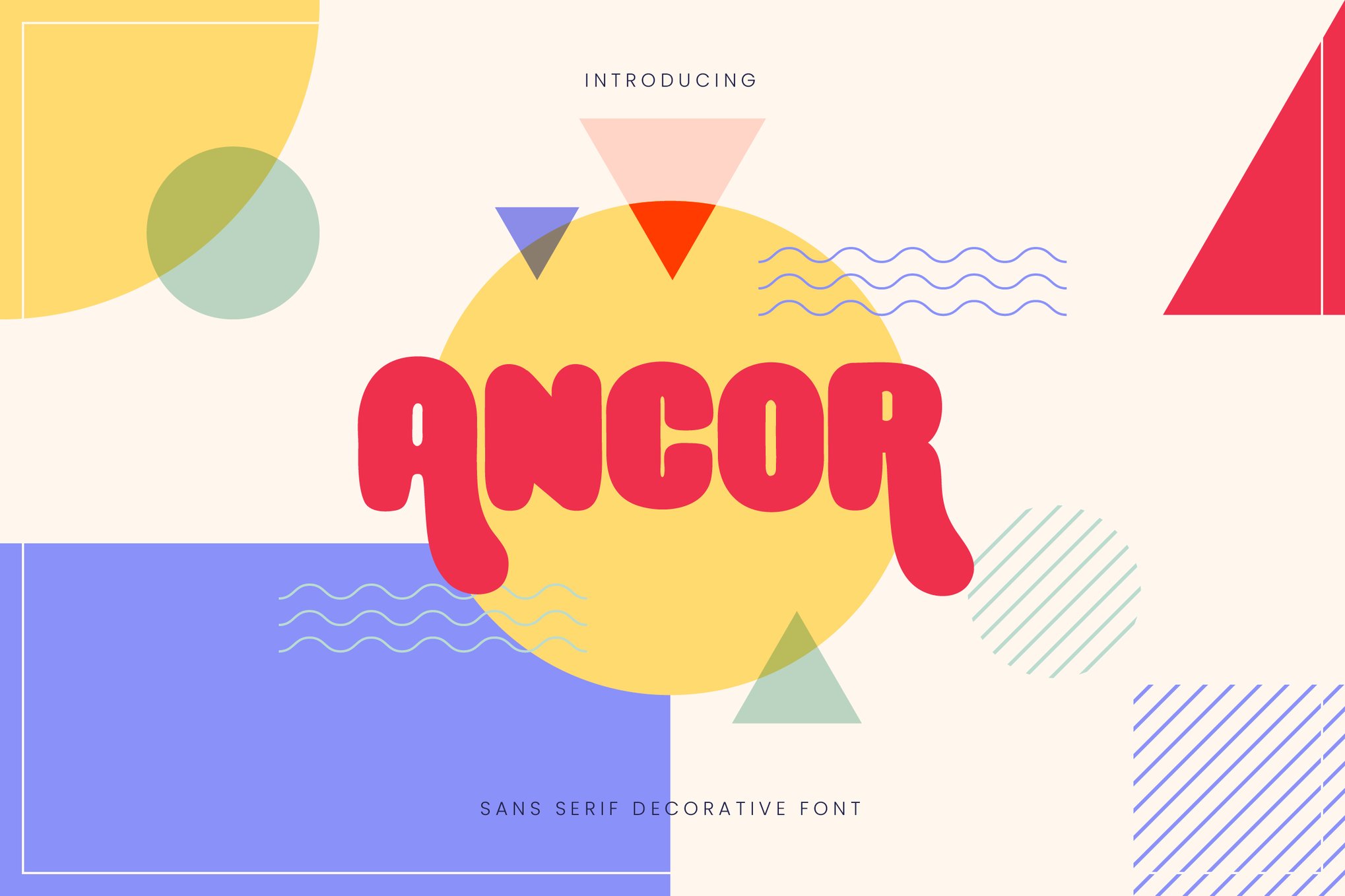 Ancor - Bold Memphis Font